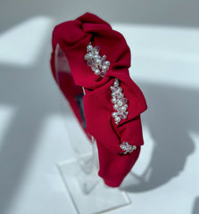 Red Headband “Pearls” Red Headband “Pearls” - Gabificent