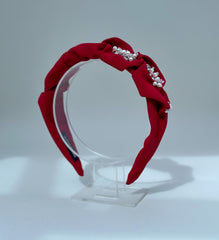 Red Headband “Pearls” Red Headband “Pearls” - Gabificent