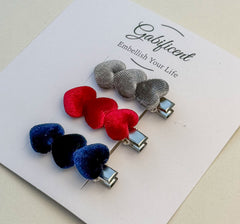 Velvet Heart Hairclips Velvet Heart Hairclips Gabificent