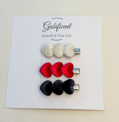 Velvet Heart Hairclips Velvet Heart Hairclips Gabificent
