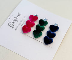 Velvet Heart Hairclips Velvet Heart Hairclips Gabificent