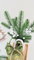 Christmas Baubles - Olive Green  - One Piece Christmas Baubles - Olive Green  - One Piece