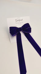 Velvet hair Bow- Purple Velvet hair Bow- Purple