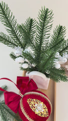 Christmas Bauble Ornament - Red  - One Piece Christmas Bauble Ornament - Red  - One Piece