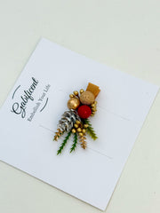 Christmas Hair Clip - Gold
