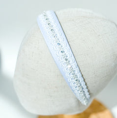 White headband with lace - Gabificent