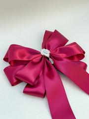 Elegant Christmas Tree Topper- Burgundy