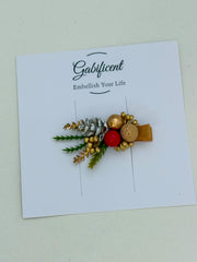 Christmas Hair Clip - Gold