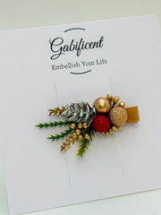 Christmas Hair Clip - Gold