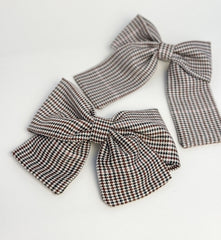 Large hair bow “Brown”