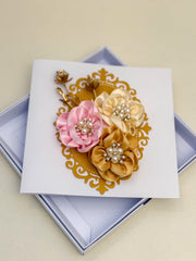 Handmade  Floral Birthday Card
