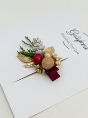 Christmas Hair Clip- Burgundy