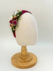Christmas  Burgundy headband