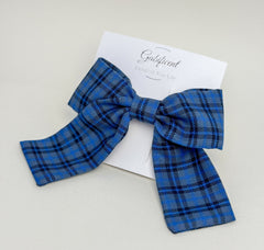 Large hair bow “Blue”