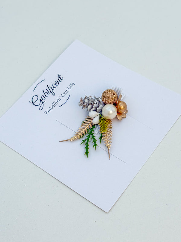 Christmas  Hair Clip with Berries