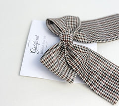 Large hair bow “Brown”