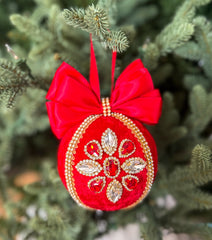 Christmas Bauble Ornament - Red  - One Piece