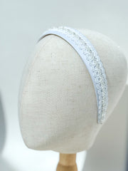 White headband with lace - Gabificent