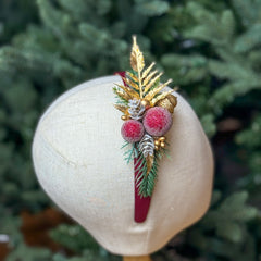 Christmas  Burgundy headband