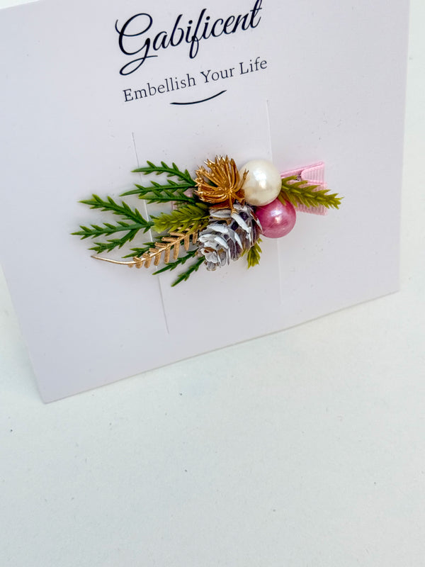 Christmas  Hair Clip with Berries