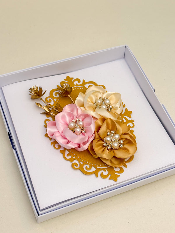 Handmade  Floral Birthday Card