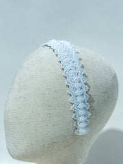 White headband with lace - Gabificent