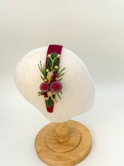 Christmas  Burgundy headband