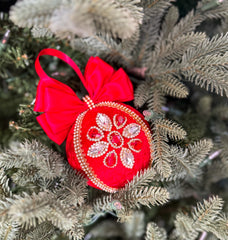 Christmas Bauble Ornament - Red  - One Piece
