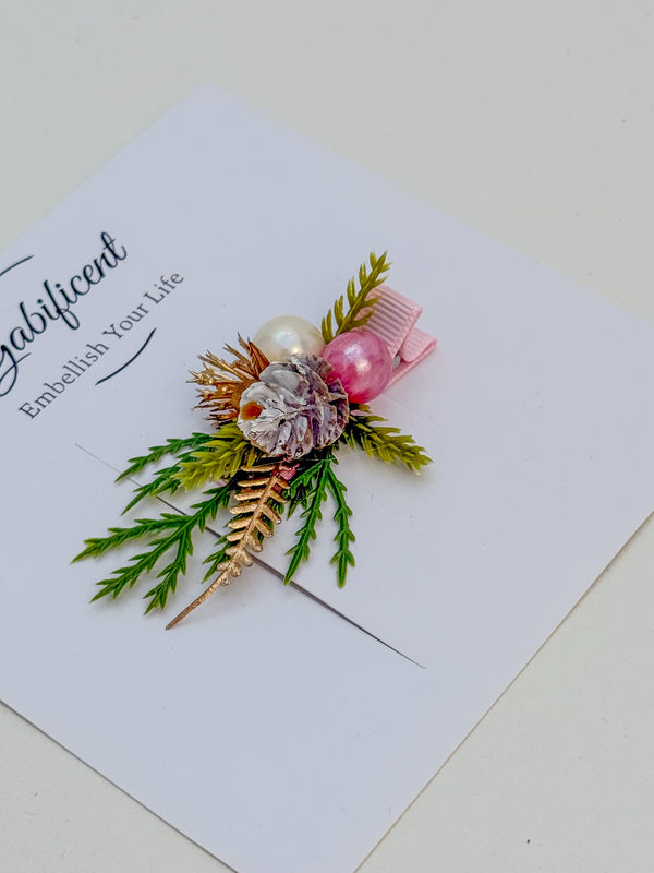 Christmas  Hair Clip with Berries