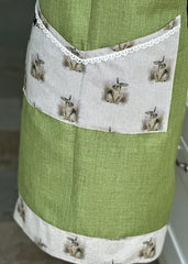 Apron “Green bunnies” Gabificent