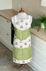 Apron “Green bunnies” Gabificent