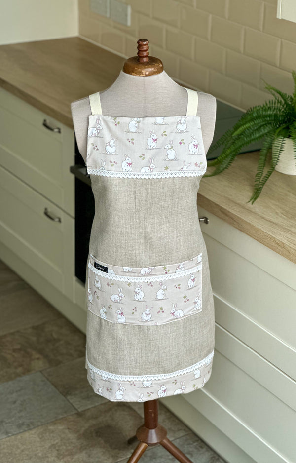 Apron “Grey bunnies” Gabificent