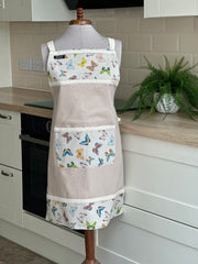 Apron “Grey butterfly” - Gabificent