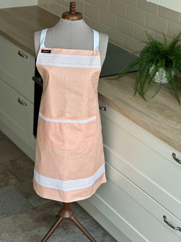 Apron “Peach lace” - Gabificent