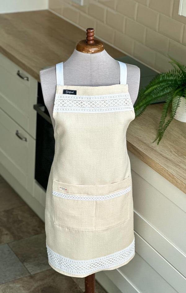 Apron “Soft yellow” Gabificent