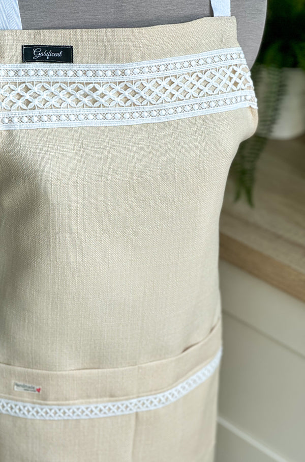 Apron “Soft yellow” Gabificent