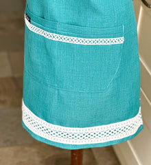 Apron “Turquoise “ Gabificent
