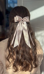 Satin hairclip - Cappuccino