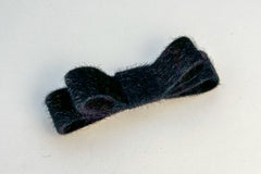 Barrette bow hair clip - Back Velvet Fur Gabificent