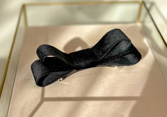 Barrette bow hair clip - Back Velvet Gabificent