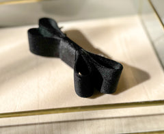 Barrette bow hair clip - Back Velvet Gabificent