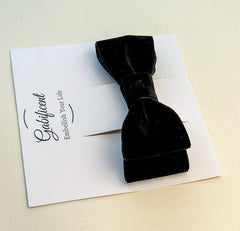 Barrette bow hair clip - Back Velvet Gabificent