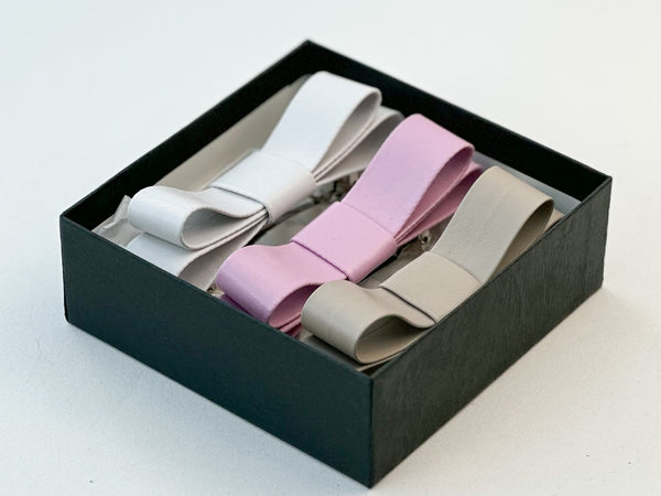 Barrette bow hair clip- set of 3 Gabificent