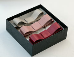 Barrette bow hair clip - set of 3 Gabificent