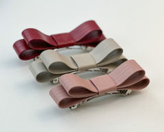 Barrette bow hair clip - set of 3 Gabificent
