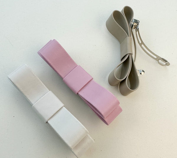 Barrette bow hair clip- set of 3 Gabificent