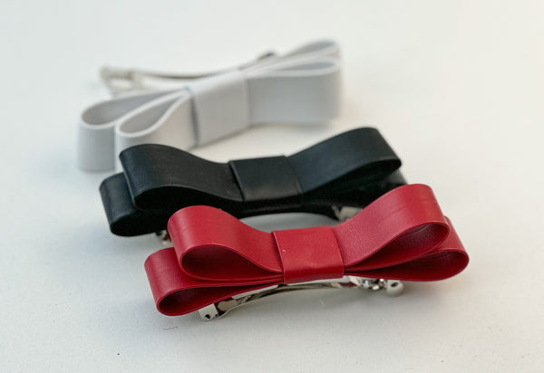 Barrette bow hair clip - set of 3 Gabificent