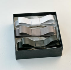 Barrette bow hair clip - set of 3 Gabificent