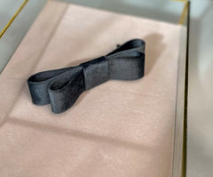 Barrette hair clip - Grey velvet Gabificent