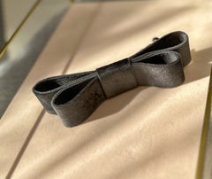 Barrette hair clip - Grey velvet Gabificent